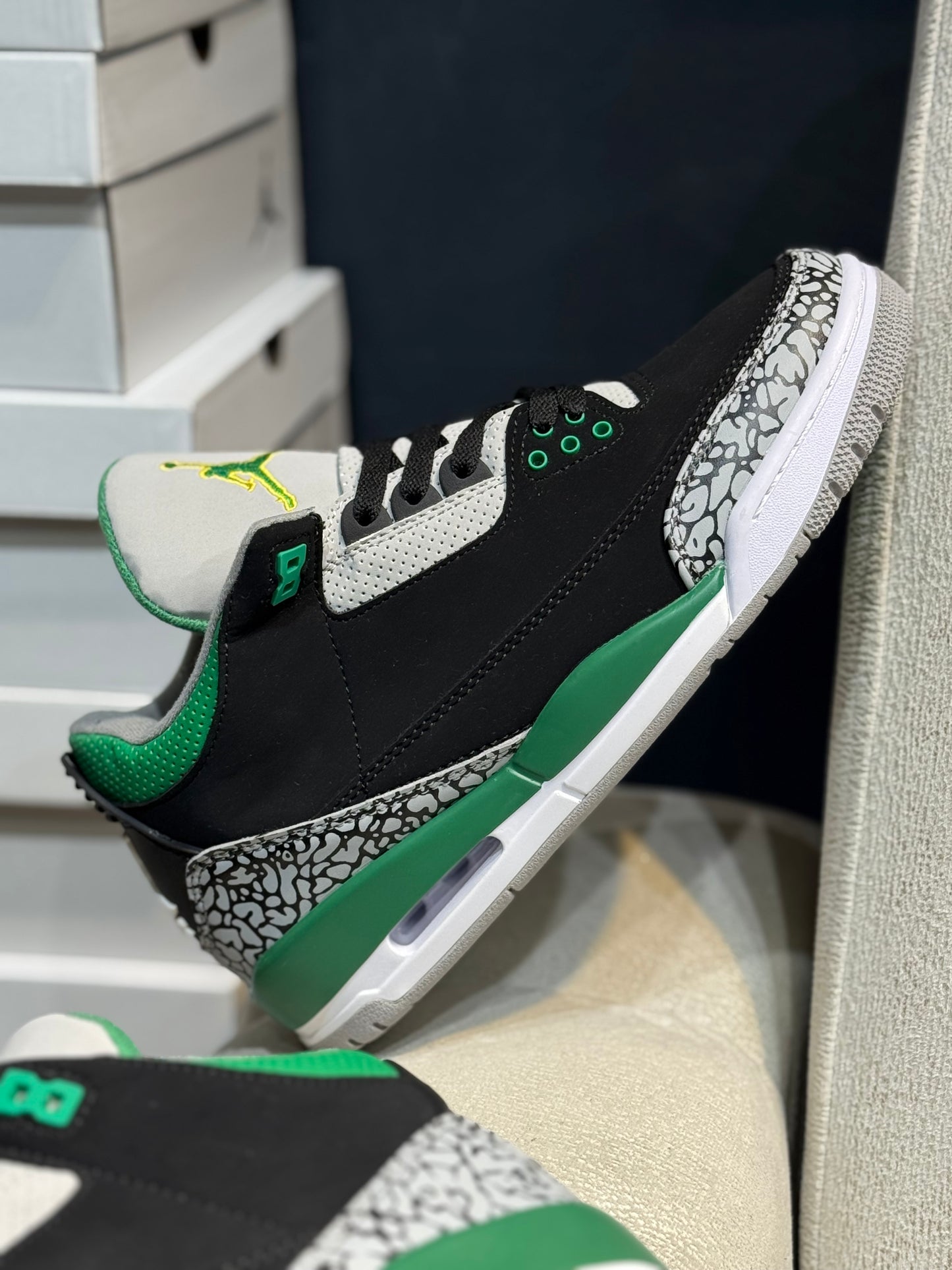 Jordan retro 3 pone green