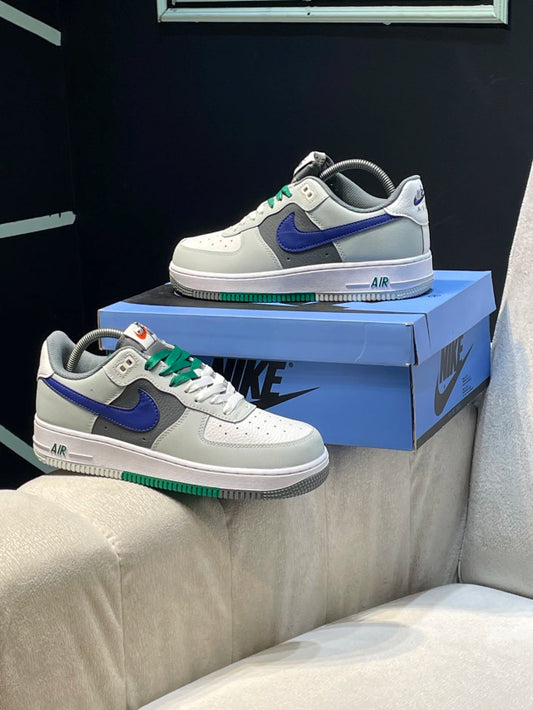 Nike Air Force one Grey Royal Green