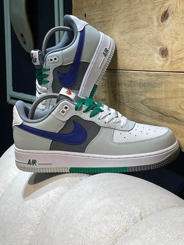 Nike Air Force one Grey Royal Green