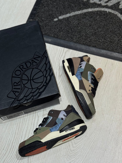 Jordan retro 3 patchwork camo