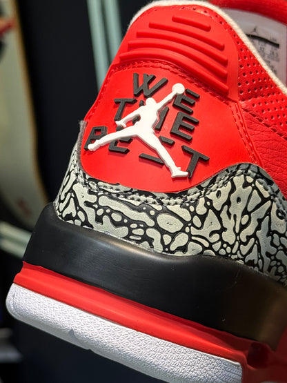Jordan retro 3 university red