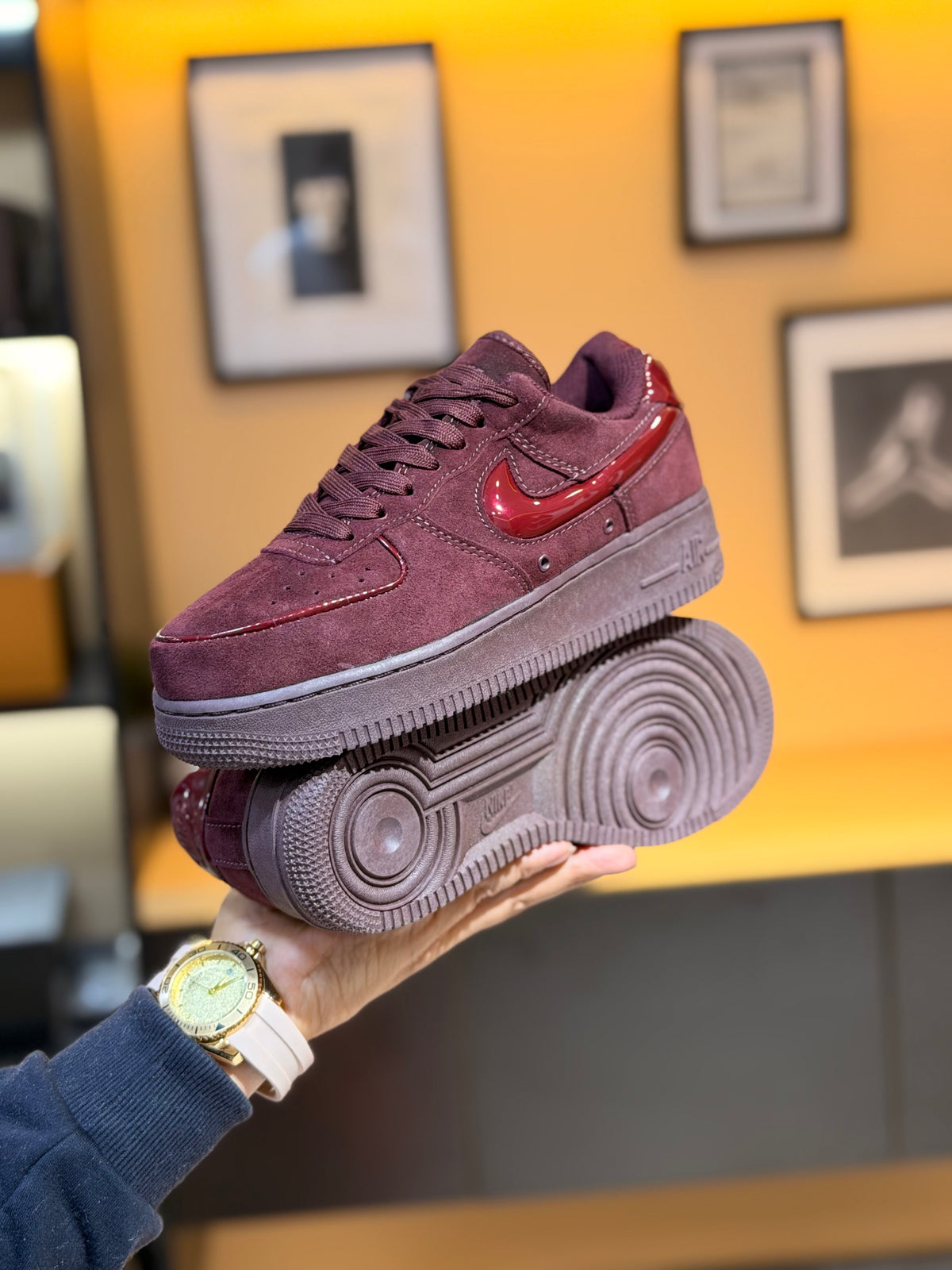 Nike Force one vinotinto