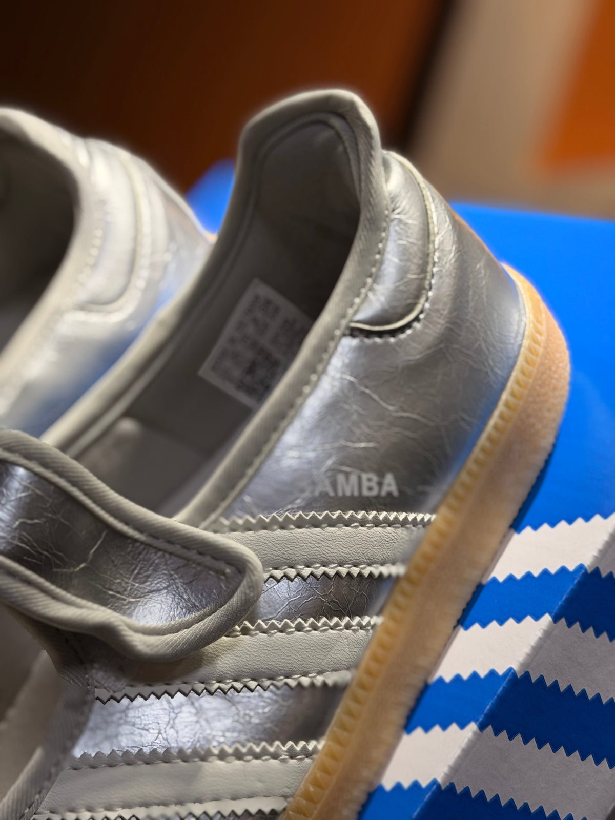 Adidas samba metalic ballet
