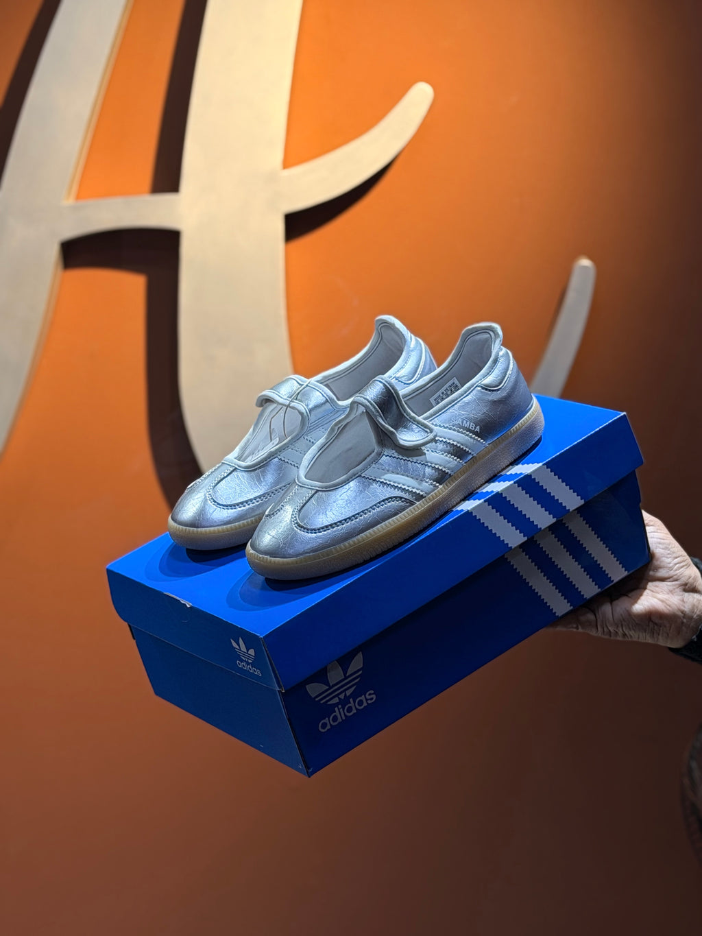 Adidas samba metalic ballet